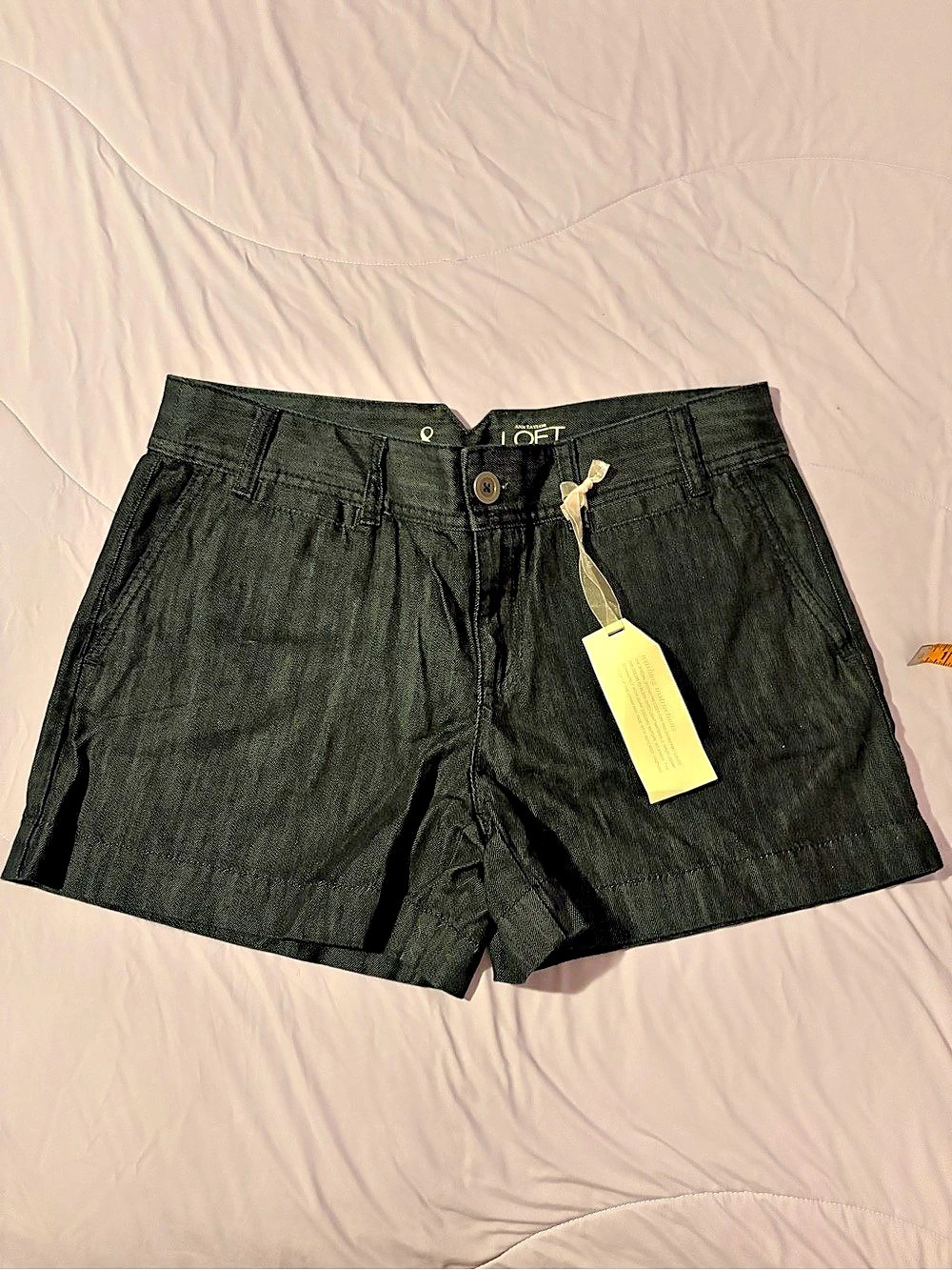 LOFT Dark Blue Jean Shorts Size 8